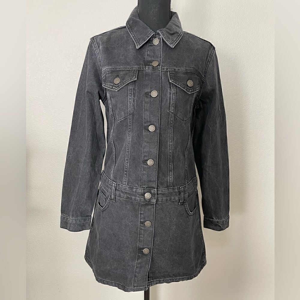 NWT Zara Long Sleeve Denim Dress